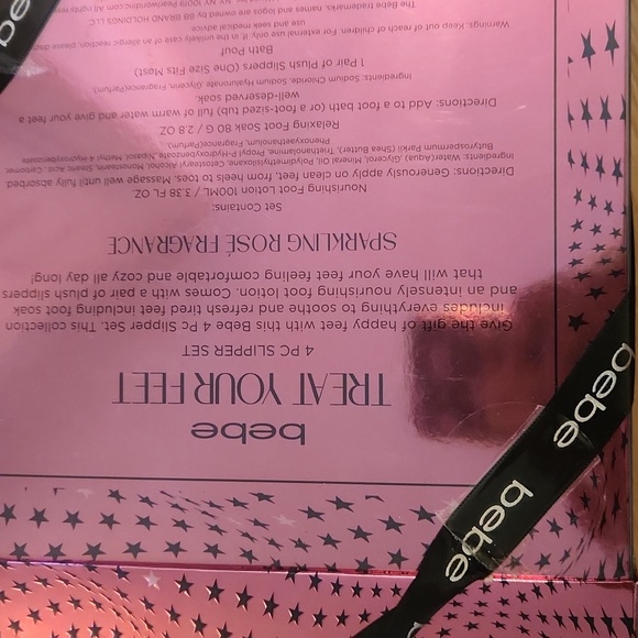 NWT BEBE 4 Pc Slipper Set - Picture 3 of 3